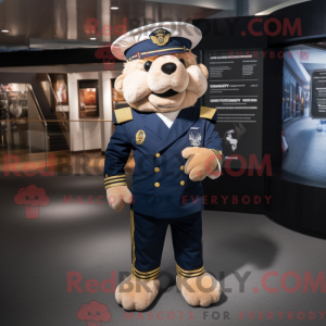 Mascot character of a Navy...