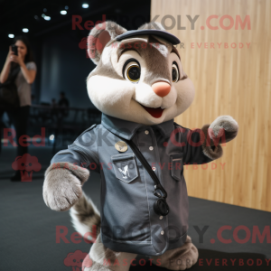 Mascot character of a Gray...