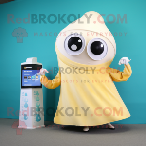 Cream Squid maskot kostume...
