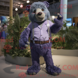 Personaje mascota de un oso...