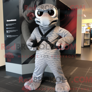 Mascot character of a Gray...