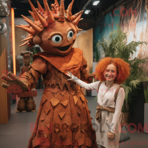 Mascottefiguur van een...