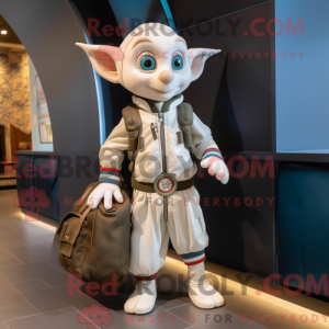 Mascot character of a White...