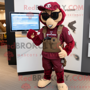 Mascottefiguur van een...