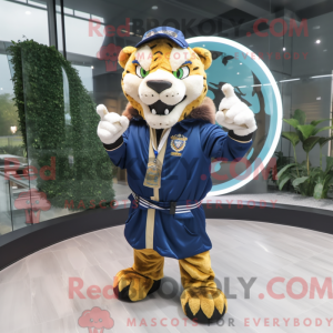 Mascot character of a Navy...