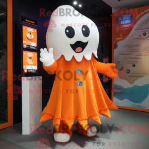 Postava maskota oranžového...
