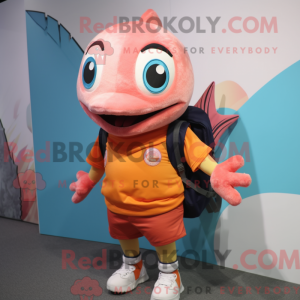 Mascot character of a Peach...
