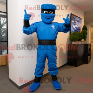 Mascot character of a Blue...