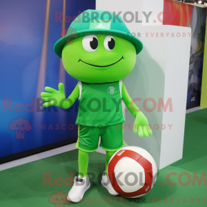 Máscara de vôlei verde...