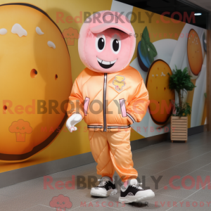 Mascot character of a Peach...