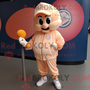 Mascot character of a Peach...