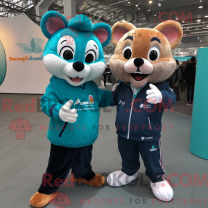 Maskot-karakter av en...