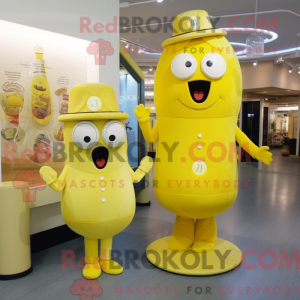 Postava maskota citronově...