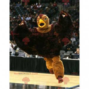 Grande mascote pássaro águia marrom - Redbrokoly.com
