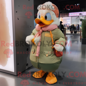 Maskotkarakter af en Peach...