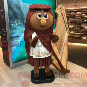 Mascot character of a Brown...