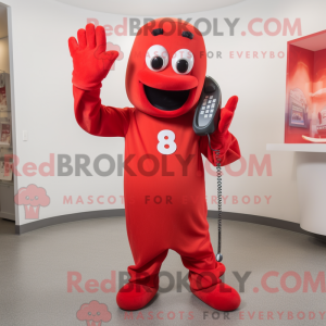 Mascot character of a Red...