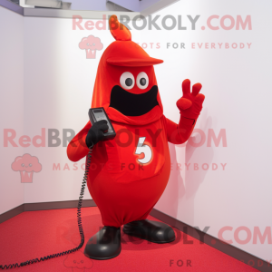 Mascot character of a Red...