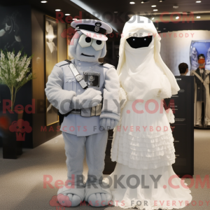 Mascot character of a Gray...