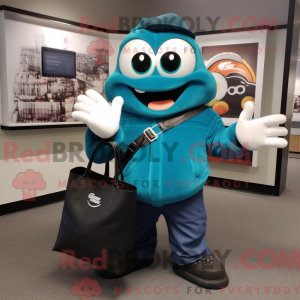 Mascot character of a Teal...