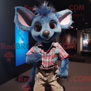 Maskot-karakter av en Blue...