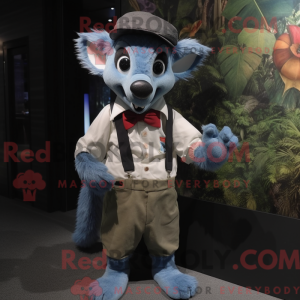 Maskot-karakter av en Blue...