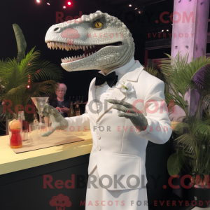 Maskot karakter af en hvid...