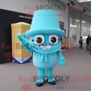 Mascot character of a Cyan...