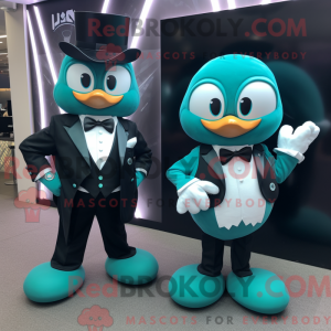 Mascot character of a Teal...