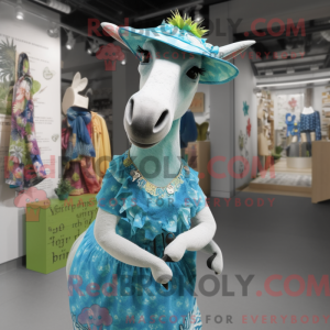 Mascot character of a Cyan...