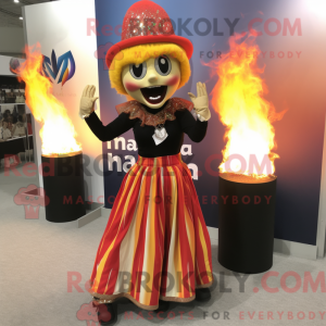 Mascottefiguur van een...