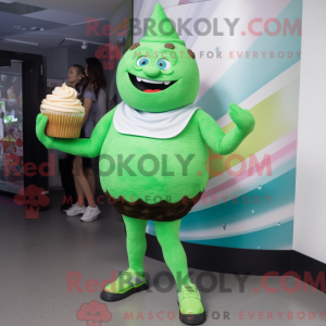 Mascot character of a Green...
