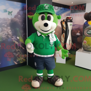 Mascot character of a Green...