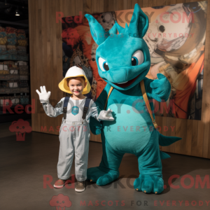 Postava maskota Teal Dragon...
