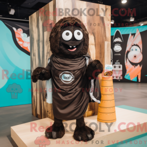 Maskot karakter av en Black...