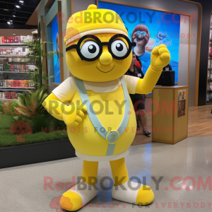 Mascottefiguur van een...