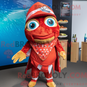 Mascottekarakter van een...