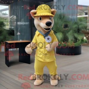 Mascottekarakter van een...