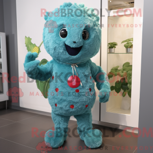 Mascot character of a Cyan...