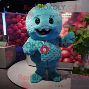 Mascot character of a Cyan...