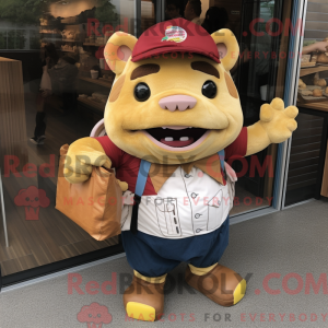 Mascottefiguur van een Gold...