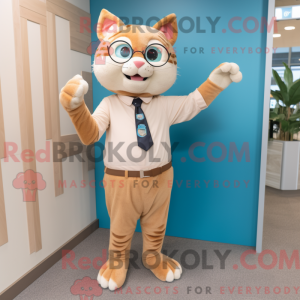 Maskottchen einer braunen...
