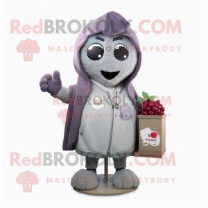 Gray Grape maskot kostyme...