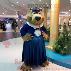 Mascot character of a Navy...