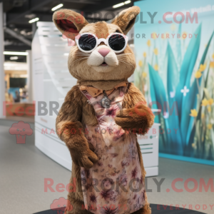 Maskottchen eines braunen...