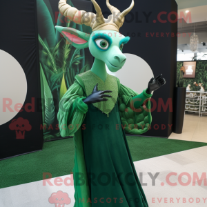 Mascot character of a Green...
