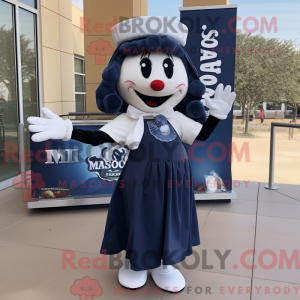 Mascot character of a Navy...
