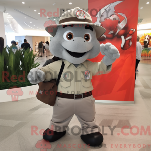 Mascot character of a Gray...