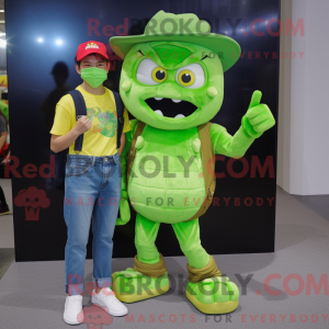 Mascot character of a Lime...