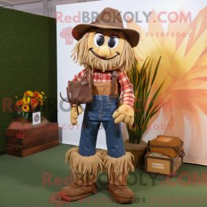 Mascot character of a Brown...